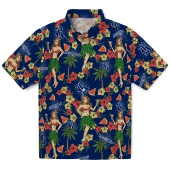 rice owls hawaiian girls design navy blue hawaiian shirts best selling