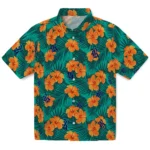 Rice Owls Hawaiian Shirt – Hibiscus and Palm Leaves