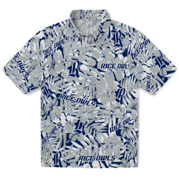 rice owls hibiscus overlay hawaiian shirts best selling