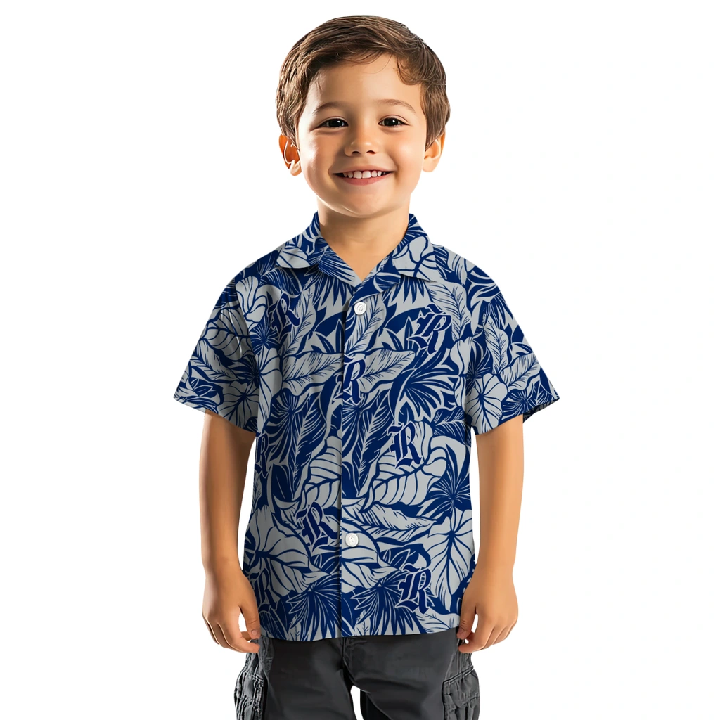 Rice Owls Hawaiian Shirt - Monstera Layer rice owls monstera layer navy blue hawaiian shirts top rated