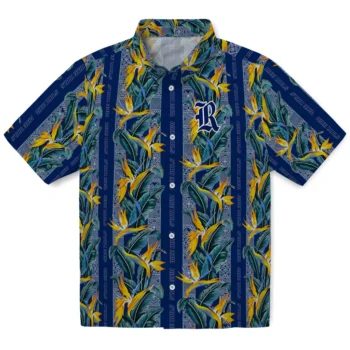 rice owls paradise vines navy blue hawaiian shirts best selling