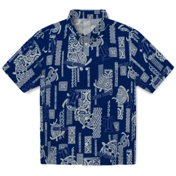 rice owls turtle lines navy blue hawaiian shirts best selling