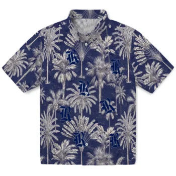 rice owls palm shadows navy blue hawaiian shirts best selling