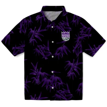 sacramento kings bamboo branches purple black hawaiian shirts best selling
