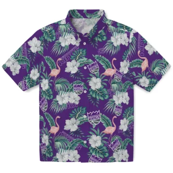 sacramento kings flamingo palms purple hawaiian shirts best selling
