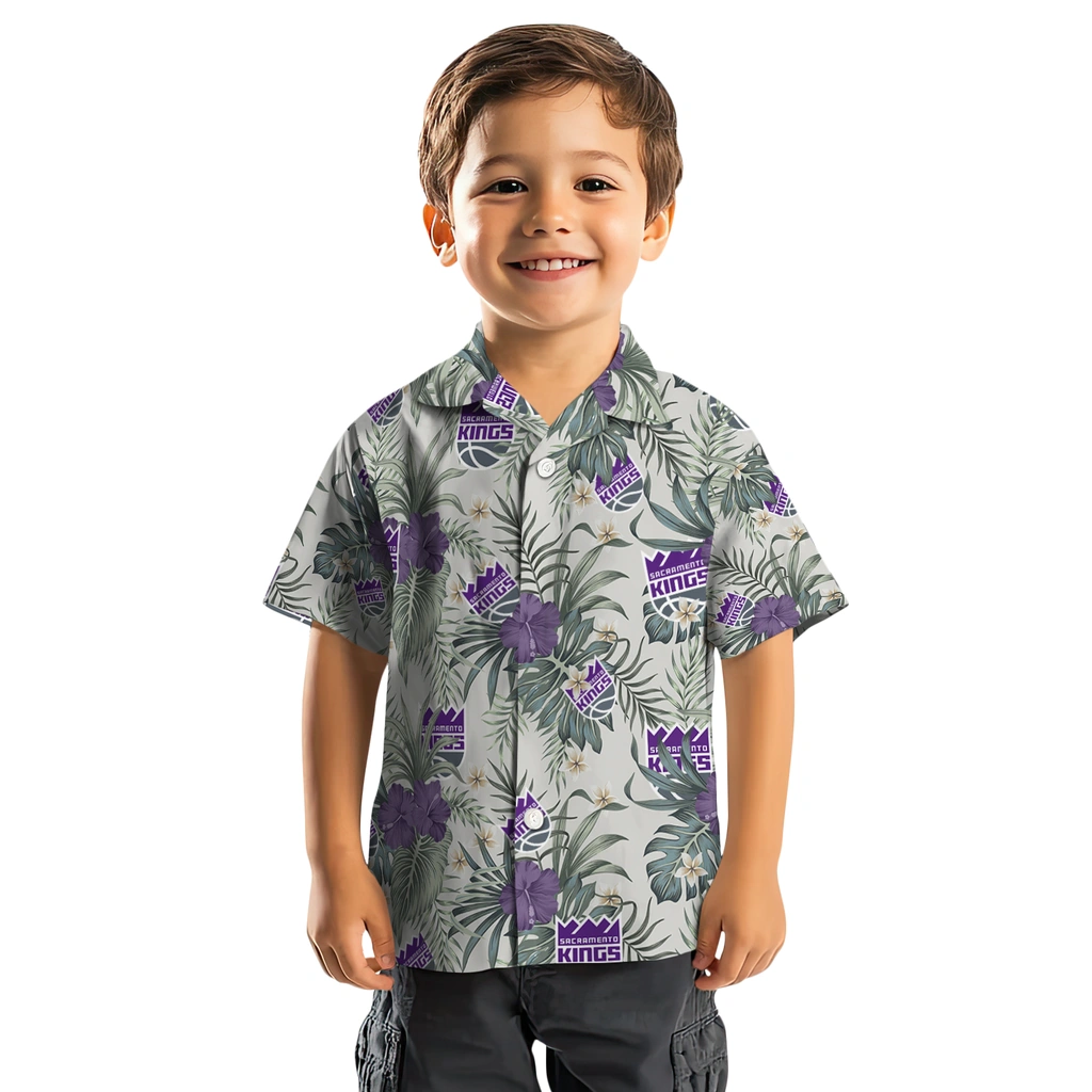 Sacramento Kings Hawaiian Shirt - Hibiscus Designs sacramento kings hibiscus designs beige hawaiian shirts top rated