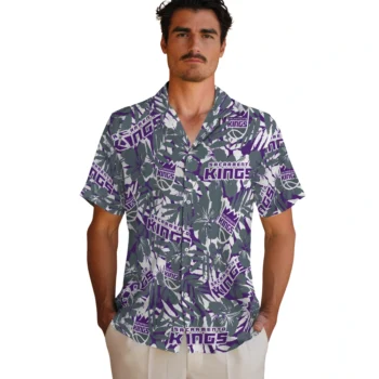sacramento kings hibiscus overlay hawaiian shirts fashion forward