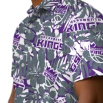 Sacramento Kings Hawaiian Shirt – Hibiscus Overlay