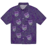 Sacramento Kings Hawaiian Shirt – Leaf Outline