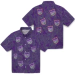 Sacramento Kings Hawaiian Shirt – Leaf Outline