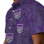 Sacramento Kings Hawaiian Shirt – Leaf Outline