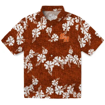 sam houston bearkats hibiscus petals orange hawaiian shirts best selling