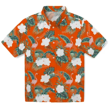 sam houston bearkats flamingo palms orange hawaiian shirts best selling