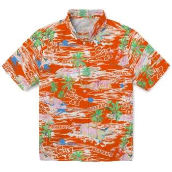 sam houston bearkats flamingo retreat orange hawaiian shirts best selling