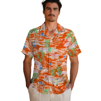 sam houston bearkats flamingo retreat orange hawaiian shirts fashion forward
