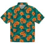 Sam Houston Bearkats Hawaiian Shirt – Hibiscus and Palm Leaves