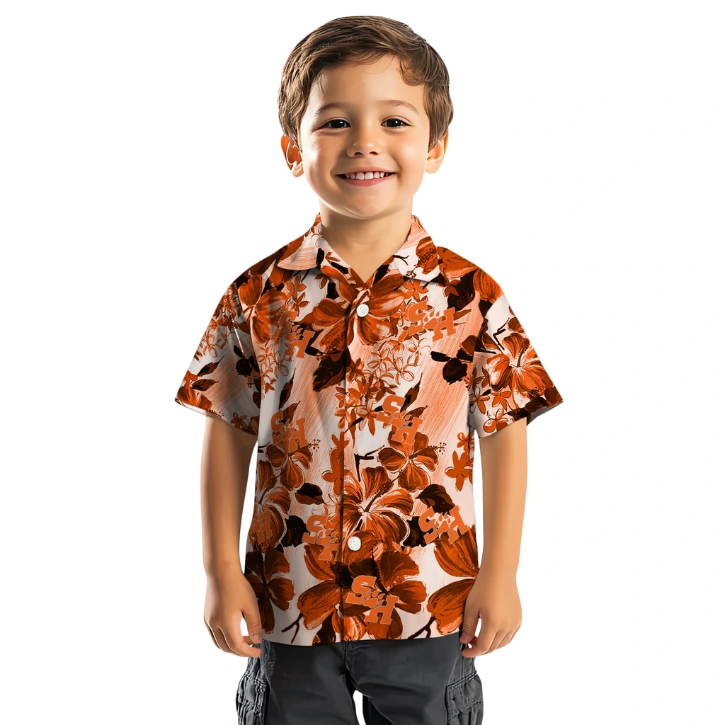 Sam Houston Bearkats Hawaiian Shirt - Hibiscus Arrangement sam houston bearkats hibiscus arrangement orange hawaiian shirts top rated