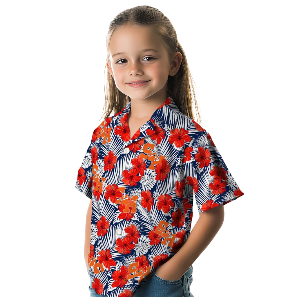 Sam Houston Bearkats Hawaiian Shirt - Hibiscus Fiesta sam houston bearkats hibiscus fiesta red royal blue hawaiian shirts premium grade