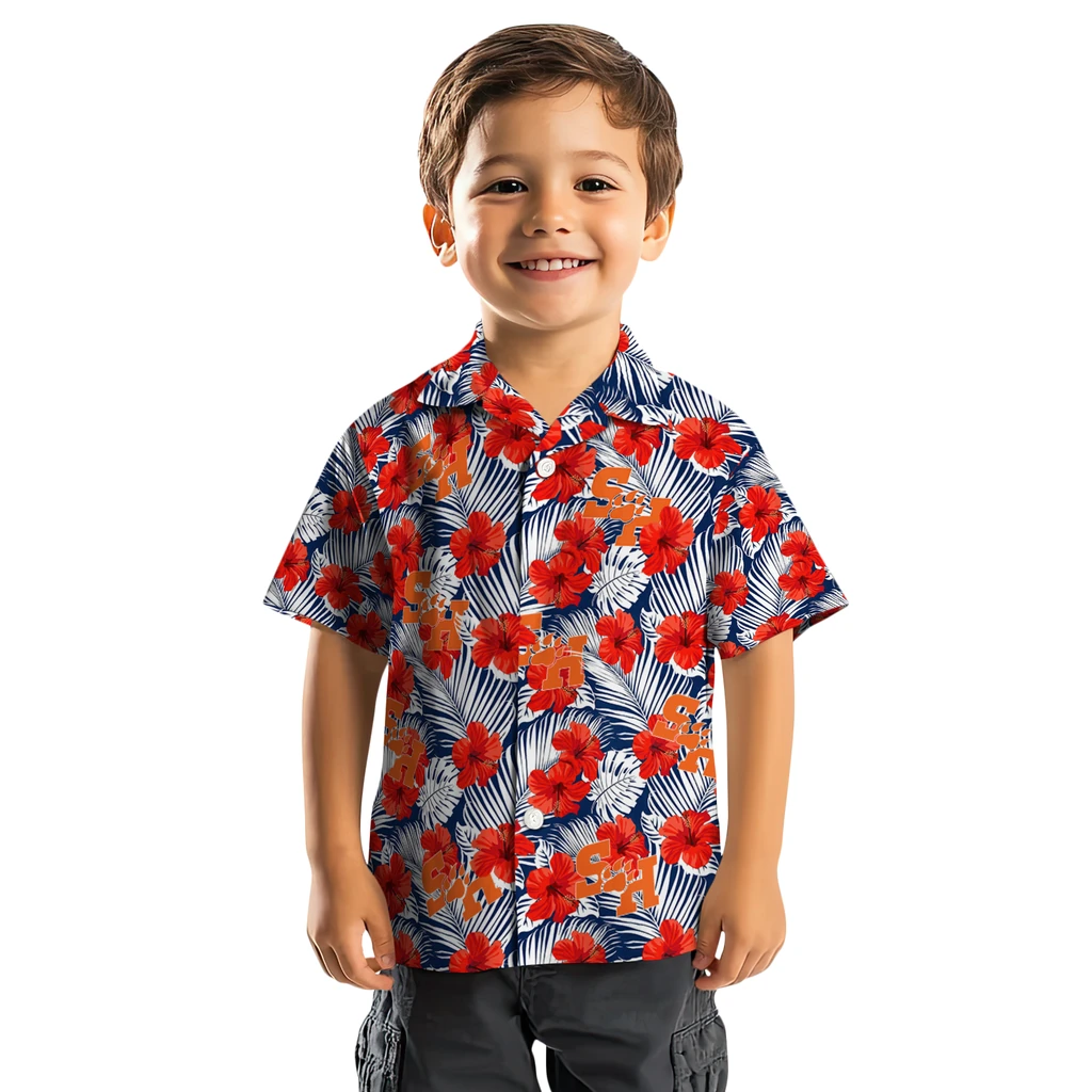 Sam Houston Bearkats Hawaiian Shirt - Hibiscus Fiesta sam houston bearkats hibiscus fiesta red royal blue hawaiian shirts top rated