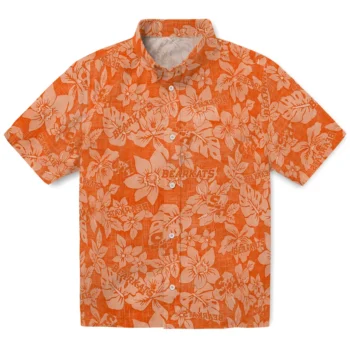 sam houston bearkats hibiscus oasis orange hawaiian shirts best selling