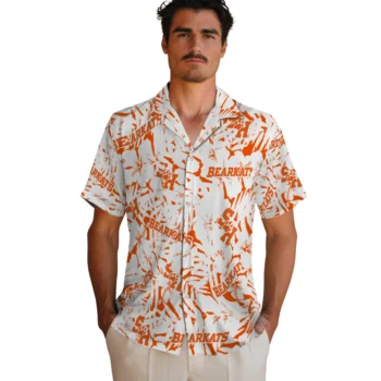 sam houston bearkats hibiscus overlay hawaiian shirts fashion forward