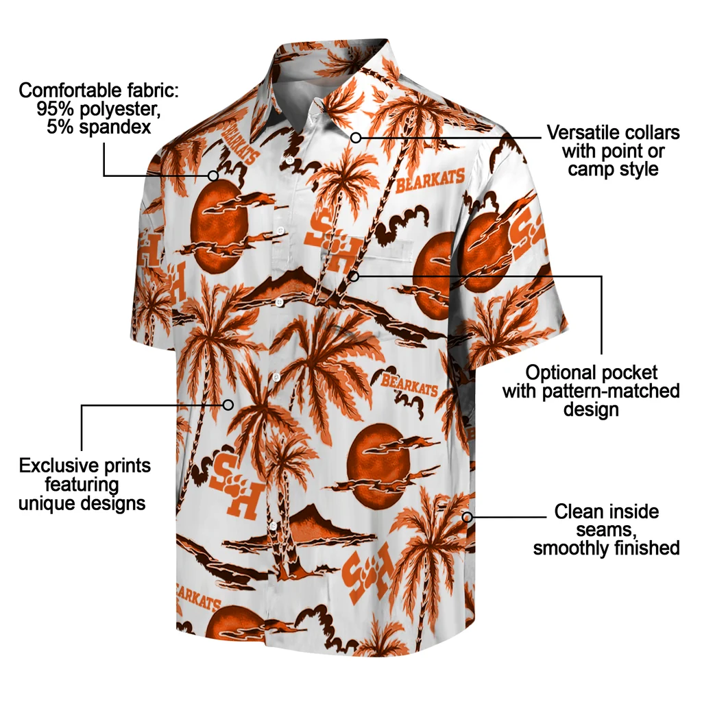 Sam Houston Bearkats Hawaiian Shirt - Palm Sunset sam houston bearkats palm sunset hawaiian shirts new arrival