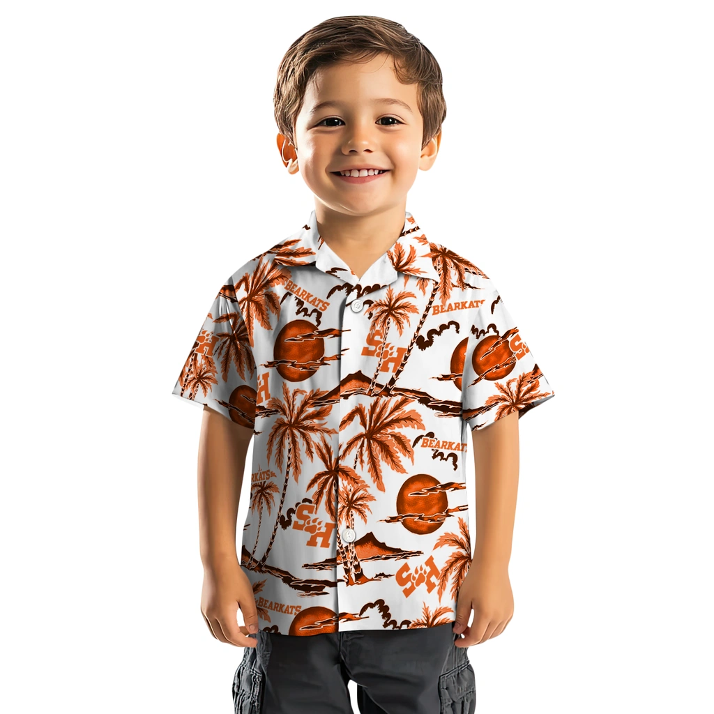 Sam Houston Bearkats Hawaiian Shirt - Palm Sunset sam houston bearkats palm sunset hawaiian shirts top rated
