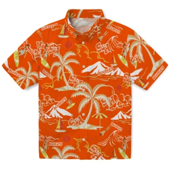 sam houston bearkats palm tree island orange hawaiian shirts best selling