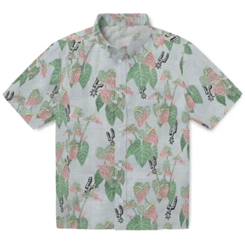 san antonio spurs anthurium overlay silver hawaiian shirts best selling