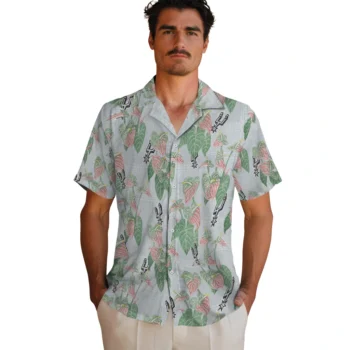 san antonio spurs anthurium overlay silver hawaiian shirts fashion forward