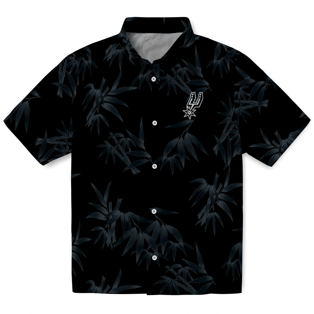 San Antonio Spurs Hawaiian Shirt - Bamboo Branches san antonio spurs bamboo branches silver black hawaiian shirts best selling