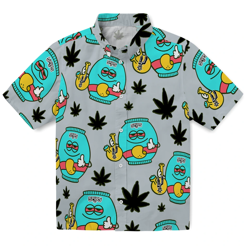 San Antonio Spurs Hawaiian Shirt - Chill Vibe san antonio spurs bong smile silver hawaiian shirts best selling