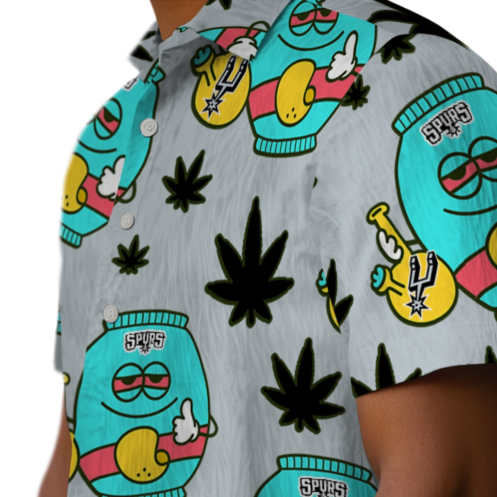 San Antonio Spurs Hawaiian Shirt - Chill Vibe san antonio spurs bong smile silver hawaiian shirts trendy