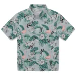 San Antonio Spurs Hawaiian Shirt – Flamingo and Hibiscus