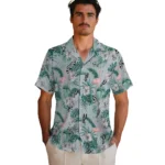 San Antonio Spurs Hawaiian Shirt – Flamingo and Hibiscus