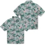 San Antonio Spurs Hawaiian Shirt – Flamingo and Hibiscus