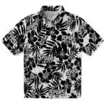 San Antonio Spurs Hawaiian Shirt – Hibiscus Overlay