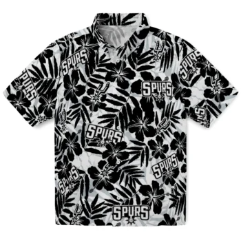 san antonio spurs hibiscus overlay hawaiian shirts best selling