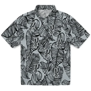 san antonio spurs leaf outline silver hawaiian shirts best selling