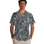San Antonio Spurs Hawaiian Shirt – Leaf Outline