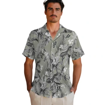 san antonio spurs palm leaves silver hawaiian shirts fashion forward