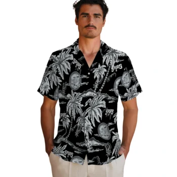 san antonio spurs palm sunset hawaiian shirts fashion forward