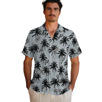 san antonio spurs palm grove silver hawaiian shirts fashion forward