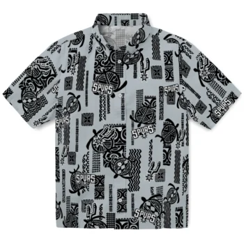 san antonio spurs turtle lines silver hawaiian shirts best selling