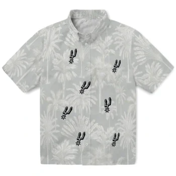 san antonio spurs palm shadows silver hawaiian shirts best selling