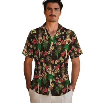 san diego padres hawaiian girls design brown hawaiian shirts fashion forward