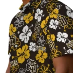San Diego Padres Hawaiian Shirt – Hibiscus Flower Design