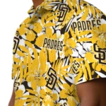 San Diego Padres Hawaiian Shirt – Hibiscus Overlay