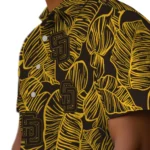 San Diego Padres Hawaiian Shirt – Leaf Outline