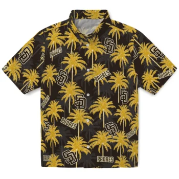 san diego padres palm grove brown hawaiian shirts best selling